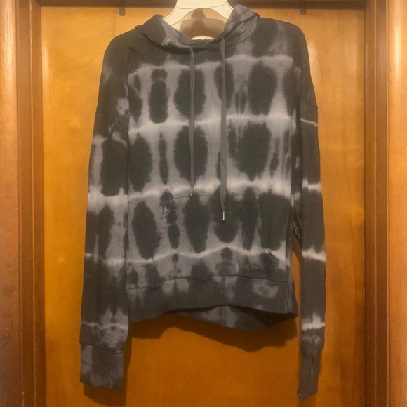 bebe Other - NWT BeBe 2X Black Tie Dye Hoodie